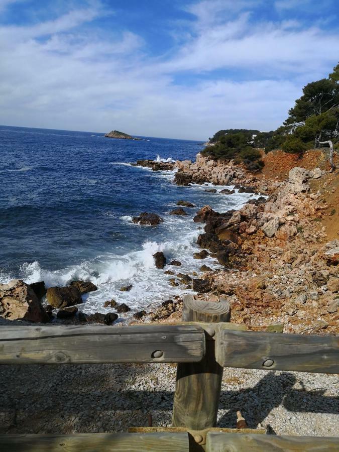 סיס-פור-לה-פלאז' Domaine De La Coudouliere, T2 Climatise Terrasse Vue Mer Sans Vis A Vis Plage A 100M מראה חיצוני תמונה